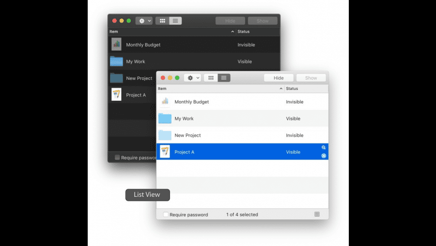 Hide files and folders free